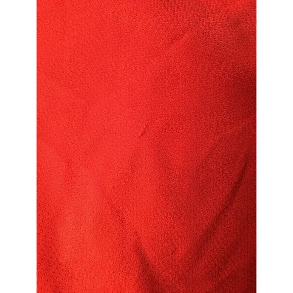 VINTAGE CCM Chicago Blackhawks Jersey Mens XXL Red NHL Ice Hockey Small BurnHole - Picture 8 of 10